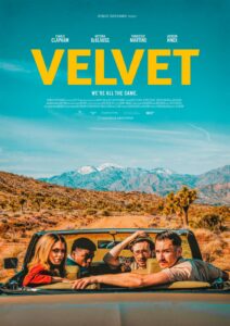 a movie poster of a completed short story called velvet made by west one entertainment in their short corner project